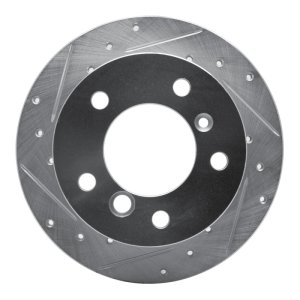 Dodge Sprinter 3500 Brake Rotor (1) - Rear Left - R1 Concepts - Drilled & Slotted - Silver - `02-`18